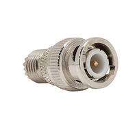 Lazmin112 Adaptador BNC Mini UHF a JK, 2 uds., Latón Niquelado Confiable para LAN Inalámbrica y Radio