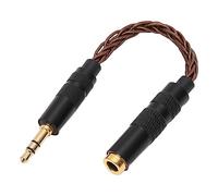Lazmin112 Adaptador de Auriculares Hembra de 4,4 Mm a Macho de 3,5 Mm, Cable Adaptador Estéreo Balanceado de 4,4 Mm Chapado en Oro a 3,5 Mm, Cable Convertidor de Conector para Auriculares,