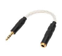 Lazmin112 Adaptador de Auriculares Hembra de 4,4 Mm a Macho de 3,5 Mm, Cable Adaptador Estéreo Balanceado de 4,4 Mm Chapado en Oro a 3,5 Mm, Cable Convertidor de Conector para Auriculares,
