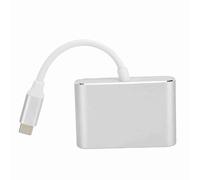 Lazmin112 Adaptador de USB a VGA, Convertidor de 4K de Interfaz Multimedia de Tipo C a Alta Definición, Plug and Play, Adecuado para Oficina, Conferencias, Entretenimiento de Cine en Casa