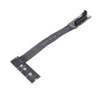 Lazmin112 Adaptador M.2 M Key a PCIE X4, Tarjeta de Extensión PCIE 4.0 de 64 Gbps con Placa FPC Ultrafina de 0,3 Mm, para Tarjeta de Captura de Red NVMe SSD GPU Actualización de PC DIY