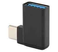 Lazmin112 Adaptador USB A Tipo C, Diseño de Ángulo Recto de 90 Grados, Conector Hembra A Macho Plug and Play USB A C, para Consola de Juegos de ComputerArá Portátil