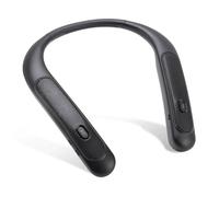 Lazmin112 Altavoz Bluetooth con Banda para el Cuello, Altavoz inalámbrico portátil, 12H de reproducción, Sonido estéreo 3D, micrófono Integrado, IPX4, 90g, Peso Ligero, ergonómico