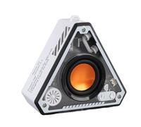 Lazmin112 Altavoz Bluetooth Portátil, Sonido Envolvente 360 con Unidad de 52 Mm, Conexión Rápida Estable Bluetooth 5.3, Batería de 400 MAh, Luces LED de Colores, para Fiestas en Casa (White)