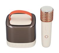 Lazmin112 Altavoz Portátil para Niños, Mini Máquina de Karaoke, Micrófono Inalámbrico, para Fiestas Familiares