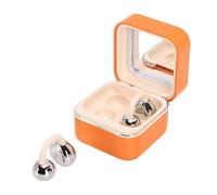 Lazmin112 Auriculares con, Auriculares Inalámbricos 6.0 de Oreja Abierta con Estuche de Carga LED con Espejo, para Correr, Entrenar y Retocar Maquillaje