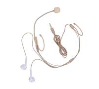 Lazmin112 Auriculares con Micrófono de Condensador, Micrófono Desmontable de Alta Sensibilidad con Cuello de Cisne Ajustable para Transmisión en Vivo de Estudio de Grabación de Podcasts,