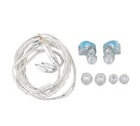 Lazmin112 Auriculares IEM, Auriculares con Cable HiFi con Cable Desmontable, con Cancelación de Ruido para Músicos, Cantantes, Amantes de la Música, Estudio de Escenario, Diseño (Azul Claro)