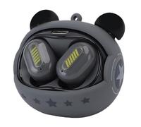 Lazmin112 Auriculares Inalámbricos Bluetooth, Estuche Que Cambia de Cara Diseño Giratorio Juegos de Baja Latencia Bluetooth 5.3 Ligeros Cómodos 3,5 G con Control Táctil Sensible, para (Black)