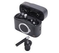 Lazmin112 Auriculares Inalámbricos, Diseño Liviano con Sonido Envolvente Envolvente y Baja Latencia para Juegos, Micrófono Dual ENC para Llamadas Claras, Auriculares Bluetooth con Forma de (Black)