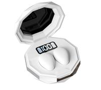 Lazmin112 Auriculares para Dormir Bluetooth 5.4, Diseño Ergonómico Súper Delgado para Personas Que Duermen de Lado con Materiales ABS de PC Suave, Cómodos Auriculares para Dormir con (White)