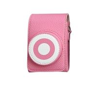 Lazmin112 Bolso de Cuero para Cámara de PU, Estuche Protector Compacto con Cierre Magnético y Correa de Hombro Ajustable, para Cámaras Digitales Compactas (Pink)