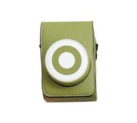 Lazmin112 Bolso de Cuero para Cámara de PU, Estuche Protector Compacto con Cierre Magnético y Correa de Hombro Ajustable, para Cámaras Digitales Compactas (Green)