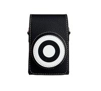 Lazmin112 Bolso de Cuero para Cámara de PU, Estuche Protector Compacto con Cierre Magnético y Correa de Hombro Ajustable, para Cámaras Digitales Compactas (Black)
