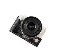 Lazmin112 Bolso para Cámara de Cuero PU, Estuche Protector para Cámara DSLR SLR sin Espejo a Prueba de Rayones con Correa para el Hombro Ajustable y Rosca para Trípode, para Viajes, (Black)