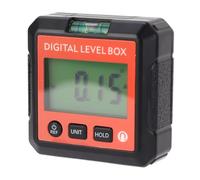 Lazmin112 Buscador de ángulo Digital, Caja de Nivel Versátil, Medidor de ángulo con Base Magnética para Carpintería, Reparación de Automóviles, Material ABS (ORANGE)