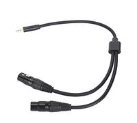 Lazmin112 Cable Adaptador Dual XLR Hembra a 3,5 Mm, Divisor en Y Resistente para Dispositivos de de 1,6 Pies