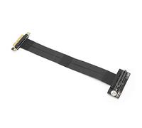 Lazmin112 Cable de Extensión Pcie 3.0 X4, 32G / BPS PCI Express 4X Pcie 4X Extensor de Cable Accesorios de Red de Alambre 90 Grados 20CM