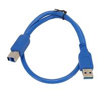 Lazmin112 Cable de Impresora USB 3.0 Macho a Macho, Transferencia de Datos de 5 Gbps, Longitud de 1,64 Pies, Plug and Play, para Discos Duros, Impresoras, Escáneres, Concentradores