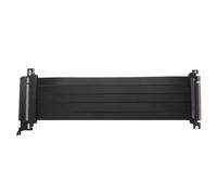 Lazmin112 Cable Elevador PCIe 4.0 X16, Cable de Extensión GPU de Alta Velocidad, Doble Cara Flexible, Blindado de 180 Grados, para RTX4090 RTX3090ti RTX3090 RTX3080ti (250 mm)