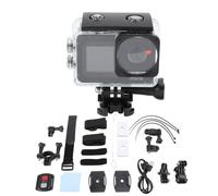 Lazmin112 Cámara de Acción 5K30FPS, Cámara Subacuática de 50MP Gran Angular de 170 Grados, IP68 Impermeable, Antivibración, Pantalla Dual, WiFi, Control Remoto, para Buceo, Surf, Natación