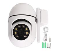 Lazmin112 Cámara de Seguridad Inalámbrica para Exteriores, WiFi 1080P, Visión Nocturna HD, Intercomunicador de Voz Bidireccional, Detección de Movimiento, Control Remoto, Alertas en Tiempo