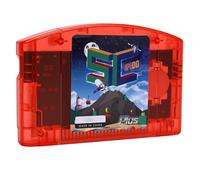 Lazmin112 Cartucho Flash de Código Abierto Cartucho de Lector de Juegos Grabador N64 para N64 Soporte 64DD Memoria Incorporada de 32 GB Carga Rápida 23,8 MiB/s con Copia de Seguridad de (rojo