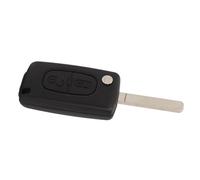 Lazmin112 Case de Llave Fob, Flip Remote Key Shell 2 Botones Rutas Resistentes Al Toque Cómodo Fácil de Usar para Berlingo Dispatch C4 (Cuchilla no rectificada CE0536 -VA2)