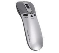 Lazmin112 Clicker de Presentación Inalámbrico, Control Remoto con Tecnología de Giroscopio con Puntero Láser y Mouse de Aire, para Presentaciones de PowerPoint, Computadora Portátil