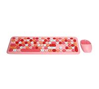Lazmin112 Combo de Teclado y Mouse Inalámbricos, Teclado de 110 Teclas + Juego de Mouse Inalámbrico 2.4G, para Computadora, Escritorio, PC, Soporte para XP / Win7 / Win8 / Win10 (Conjunto
