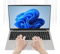 Lazmin112 Computadora Portátil, Pantalla IPS 1600x900 17.3 Pulgadas, LPDDR4 16GB RAM SSD Velocidad Rápida, CPU de Cuatro Núcleos de 2.9GHz Computadora Portátil 5G WiFi, 7000mAh (16+2TB