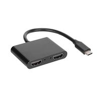 Lazmin112 Concentrador USB 4 en 1 Tipo C, Tipo C a Interfaz Multimedia Convertidor 4K Adaptador Multipuerto USB 3.0 Portátil