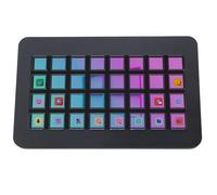 Lazmin112 Controlador de Transmisión, Teclado o Controlador de Estudio Programable con 32 Teclas LCD e Imágenes de Pantalla Personalizables, para Transmisión en Desde PC, OBS y Twitch. (Black)