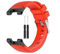 Lazmin112 Correa de Reloj de Silicona, Correa de Repuesto Impermeable Suave y Agradable para la Piel con Liberación Rápida, para Reloj Inteligente Huami T Rex T Rex Pro de 22 Mm (rojo)