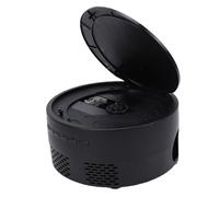 Lazmin112 de DVD Portátil, Reproductor de DVD Integrado HD 1080P con Lente de Enfoque Corto y Altavoces Estéreo Duales, Compatible con USB AV para Películas en Casa Al Aire Libre (Enchufe de la UE)