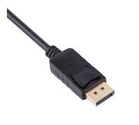 Lazmin112 DisplayPort Macho A Conector Hembra para Portátil/PC A HDTV/