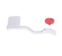 Lazmin112 Empuñadura Thumb Up para Cámara Fuji XT50, Empuñadura Metálica con Reposapulgares Y Botón De Disparo Cóncavo Rojo, No Afecta Al Uso De Los Botones De La Cámara (Silver)