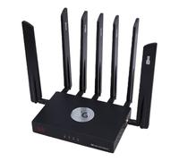 Lazmin112 Enrutador 5G WiFi 6, Enrutador Celular Dual SIM 5G con Chip y Módulo, Velocidad NR de 3,4 Gbps, WiFi 6 de Doble Banda, MU MIMO y OFDMA, para Más de 100 Dispositivos 2000 Pies (Enchufe de