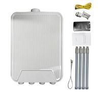 Lazmin112 Enrutador Inalámbrico para Exteriores de Alta Potencia, Antenas de Fibra de Vidrio 4x7dBi Banda Dual 574Mbps 2402Mbps 802.11ax, con Múltiples Modos de Enrutamiento Repetidor Ap (Enchufe de
