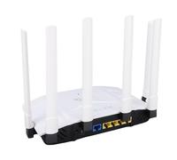 Lazmin112 Enrutador WiFi 6, Enrutador Inalámbrico Alta Velocidad 2.4G 5G Doble Banda con 6 Antenas y Procesador Quad Core, Procesador Quad Core 1.5GHz, Puerto Gigabit, para Doméstico (Enchufe de