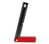 Lazmin112 Escuadra de Carpintería Multifuncional de Aleación de Aluminio, Ajuste de Marcado Preciso, para Artesanos de la Carpintería y Entusiastas del Bricolaje