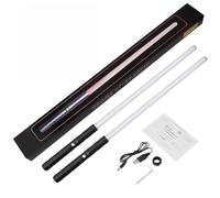 Lazmin112 Espada de Doble Filo Hoja Luminosa Juguete de Luz Intercambiable para Juegos Imaginativos Aleación de Aluminio Negro Rojo Amarillo Verde Cian Azul Rosa Blanco 31.49" Telescópico para Niños