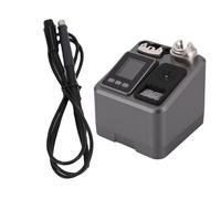 Lazmin112 Estación de Soldadura, Estación de Soldador con Pantalla Digital de 120 W con Control de Temperatura Inteligente PID de Suspensión Automática, para T115 T210 T245 DIY (Enchufe de la UE)