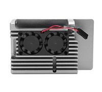 Lazmin112 Estuche de Aleación de Aluminio para 4b, Kit de Carcasa de Enfriamiento de Caja Protectora con Ventiladores Dobles, con Herramientas Completas, Adecuado para Entusiastas del