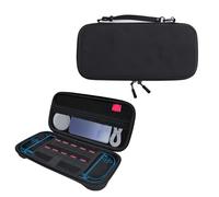 Lazmin112 Estuche de Transporte para Versión 2 2025, Bolsa de Almacenamiento Protectora de Viaje de Carcasa Dura EVA con 10 Bolsillos para Tarjetas de Juego, Compatible con Controlador de (Black)