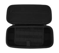 Lazmin112 Estuche Rígido de Transporte, Estuche para Consola de Juegos EVA a Prueba de Golpes con Bandeja Personalizada y Bolsillo de Malla, para Consola y (Delgada con 12 Ranuras para Tarjetas de