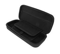 Lazmin112 Estuche Rígido de Transporte, Estuche para Consola de Juegos EVA a Prueba de Golpes con Bandeja Personalizada y Bolsillo de Malla, para Consola y (Grueso con 24 Ranuras para Tarjetas de