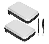 Lazmin112 Estuche Rígido Protector de EVA para 3DS XL y 3DS LL, Bolsa de Almacenamiento Portátil con 8 Ranuras para Tarjetas de Juego y Compartimentos de Nailon de Doble Capa, para Consolas