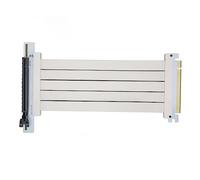 Lazmin112 Extensión PCIE, Cable Elevador Alta Velocidad 4.0 X16 Compatible con Transmisión Estable, Adaptador Extensor Electromagnético de Resistencia Plegable de 90 Grados para PCIe3.0 Gen3