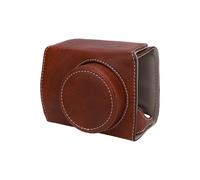 Lazmin112 Funda para Cámara, Funda Protectora de Cuero PU con Correa para el Hombro Ajustable y Parte Frontal Desmontable, para Cámara V1 (Brown)